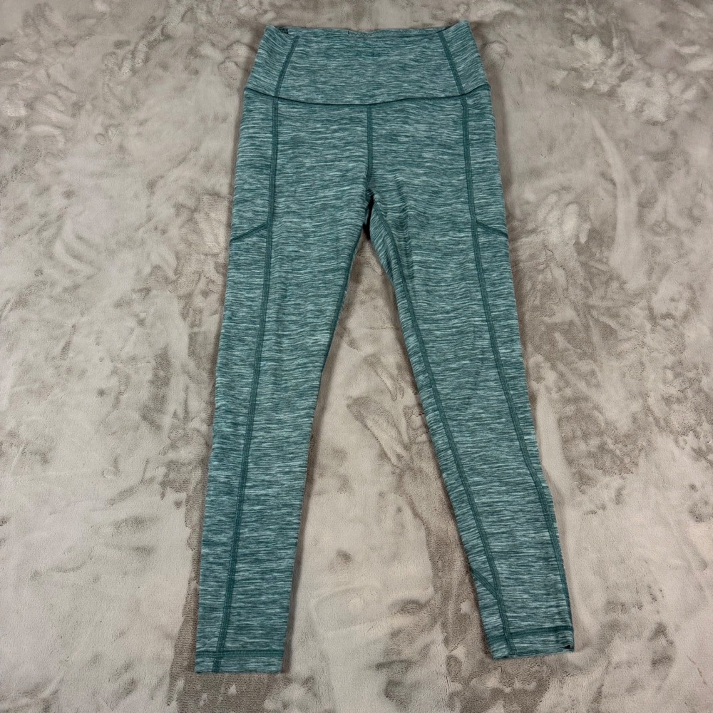 Victoria's Secret Space Dye Green High Rise Pocket Leggings Size 2